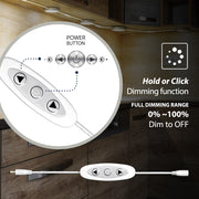 Under Cabinet Puck Lights with Dimmer Switch – Dimmable – Pack of 6