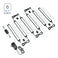 6 pack 12 inch Black Smart Dimmable LED Under Cabinet Lighting Kit Works with Alexa, Google