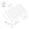 4 pack 12 inch White Smart Dimmable LED Under Cabinet Lighting Kit Works with Alexa, Google