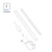 1 pack 20 inch White Smart Dimmable LED Under Cabinet Lighting Kit Works with Alexa, Google